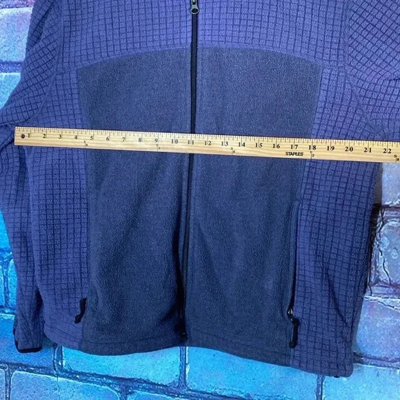 L.L. Bean Vintage Zip Fleece Sweatshirt Large Blue Women's Pullover Jacket - Picture 5 of 8